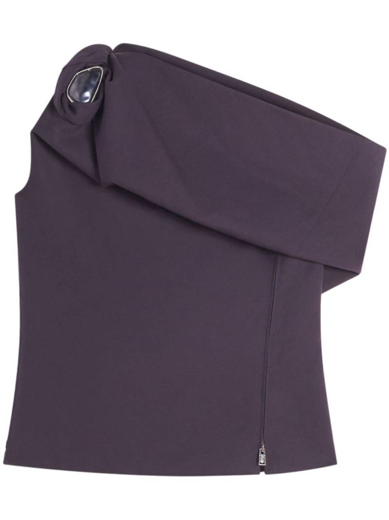 Lanvin asymmetric blouse - Purple von Lanvin