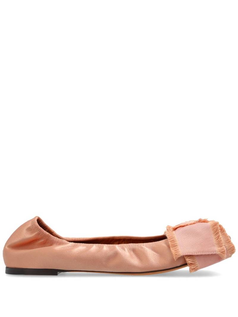 Lanvin bow-detail ballerina shoes - Pink von Lanvin