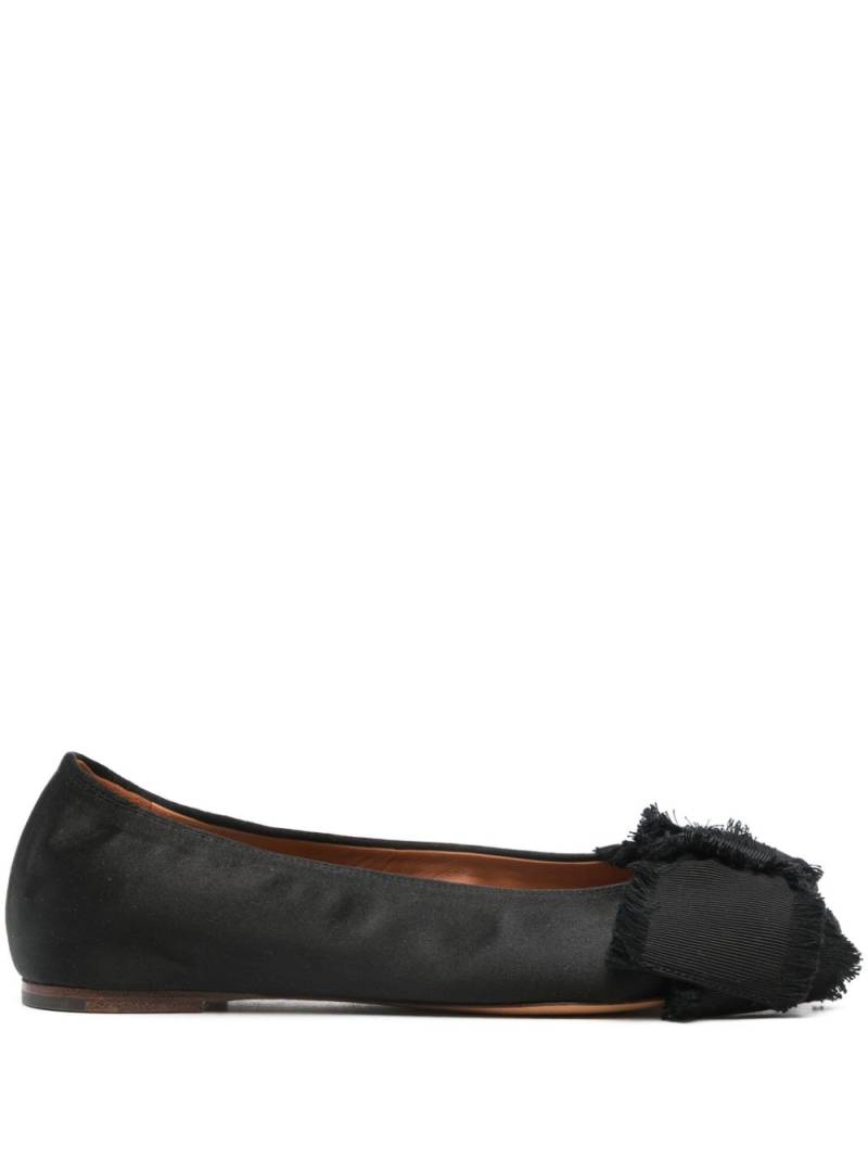 Lanvin bow-embellished ballerina shoes - Black von Lanvin