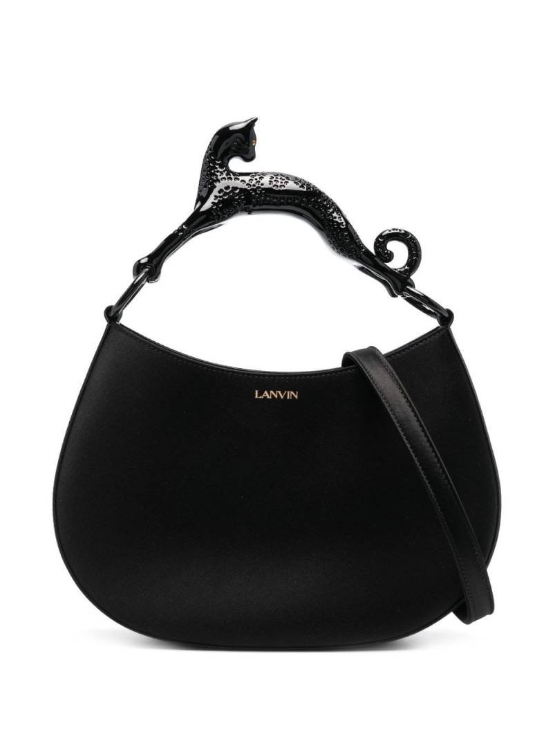 Lanvin cat-handle leather shoulder bag - Black von Lanvin