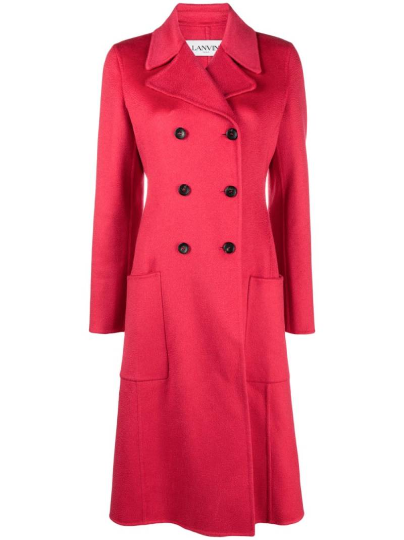 Lanvin double-breasted cashmere coat - Pink von Lanvin