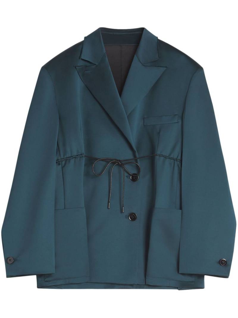 Lanvin drawstring-waist blazer - Blue von Lanvin