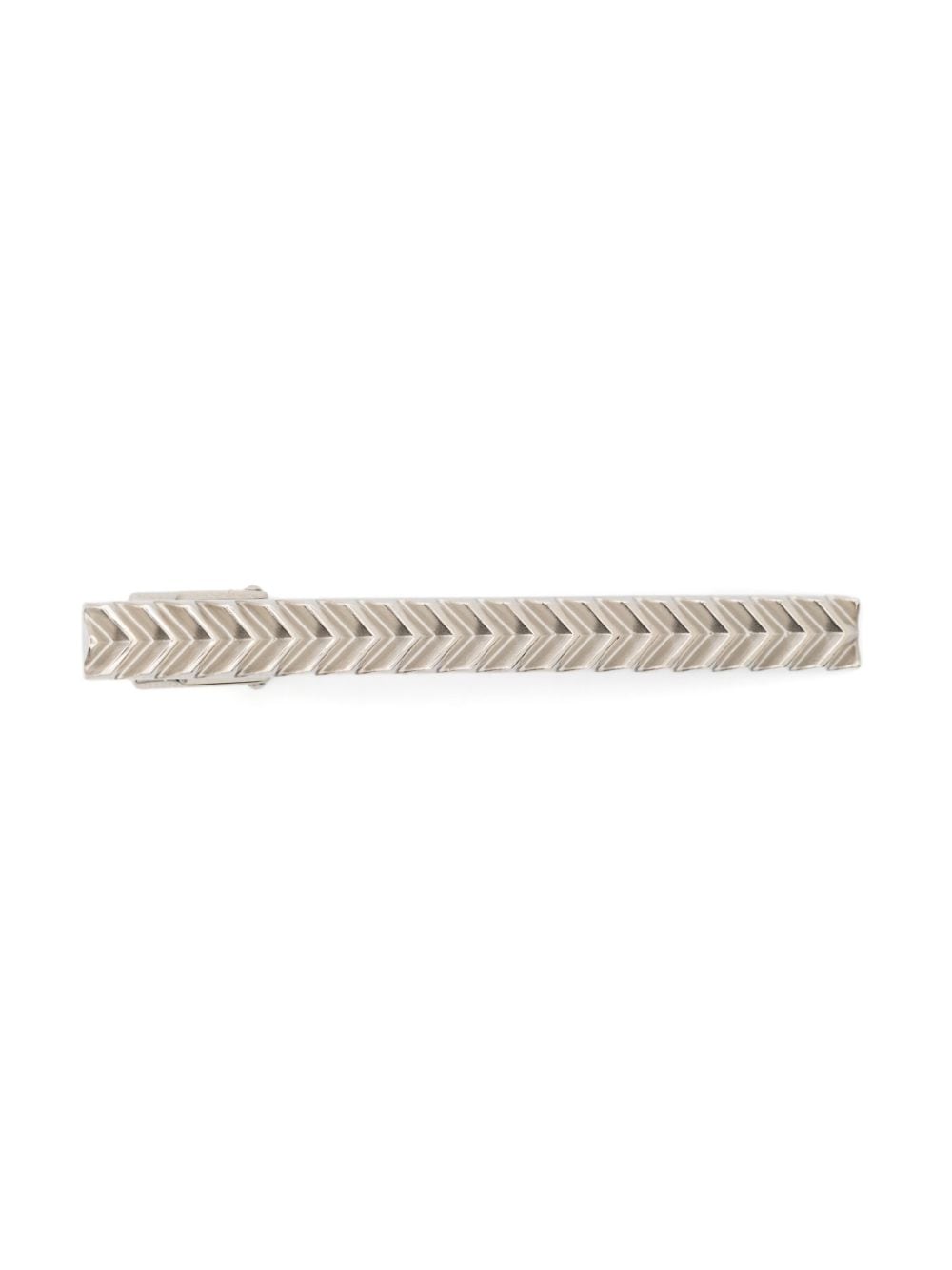 Lanvin embossed-pattern tie clip - Silver von Lanvin