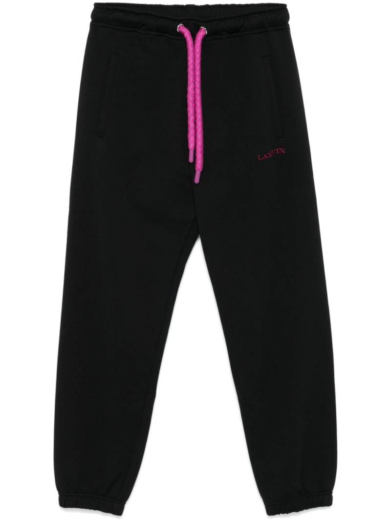 Lanvin embroidered-logo track pants - Black von Lanvin