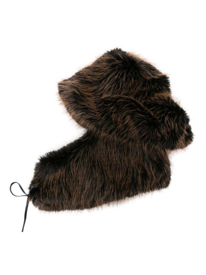 Lanvin x Future faux-fur fisherman hat - Black von Lanvin