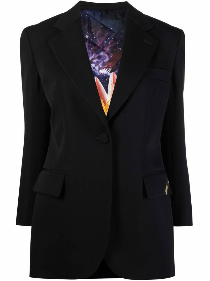 Lanvin fitted single-breasted jacket - Black von Lanvin