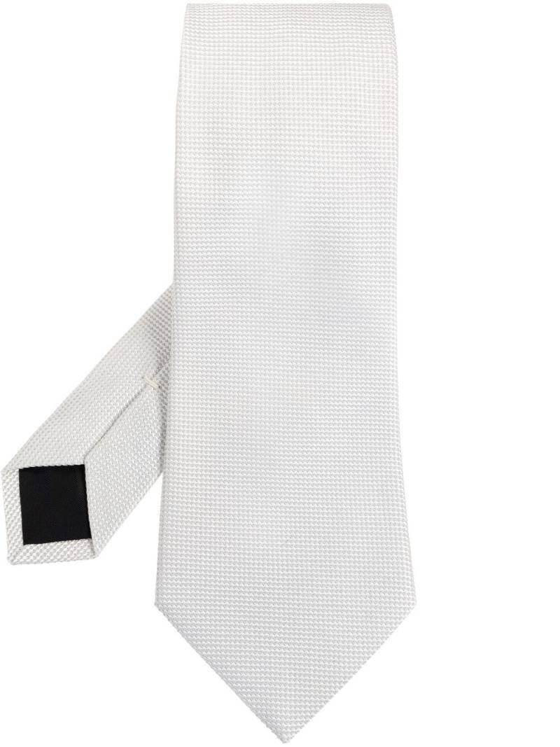 Lanvin geometric pattern tie - White von Lanvin