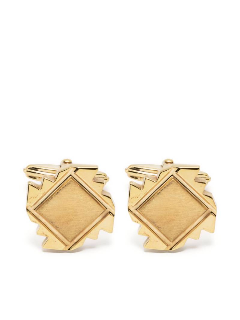 Lanvin geometric-shape polished cufflinks - Gold von Lanvin