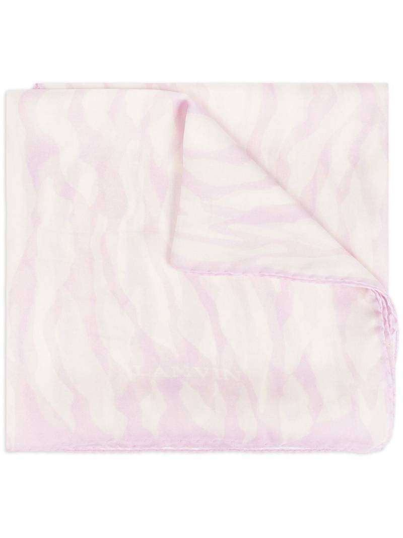 Lanvin graphic-print silk scarf - Purple von Lanvin