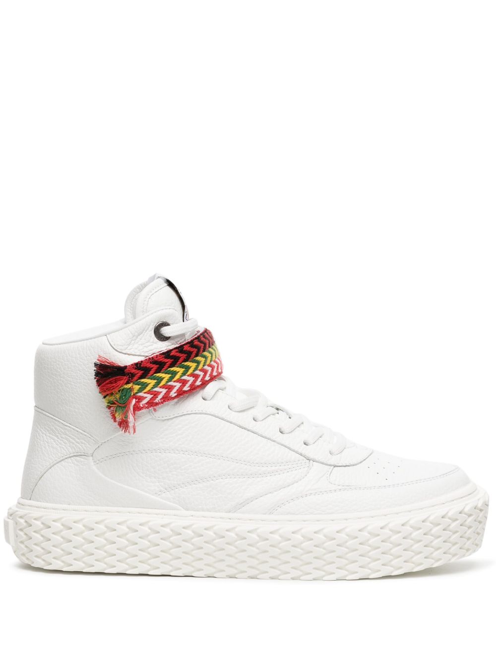 Lanvin high-top leather sneakers - White von Lanvin