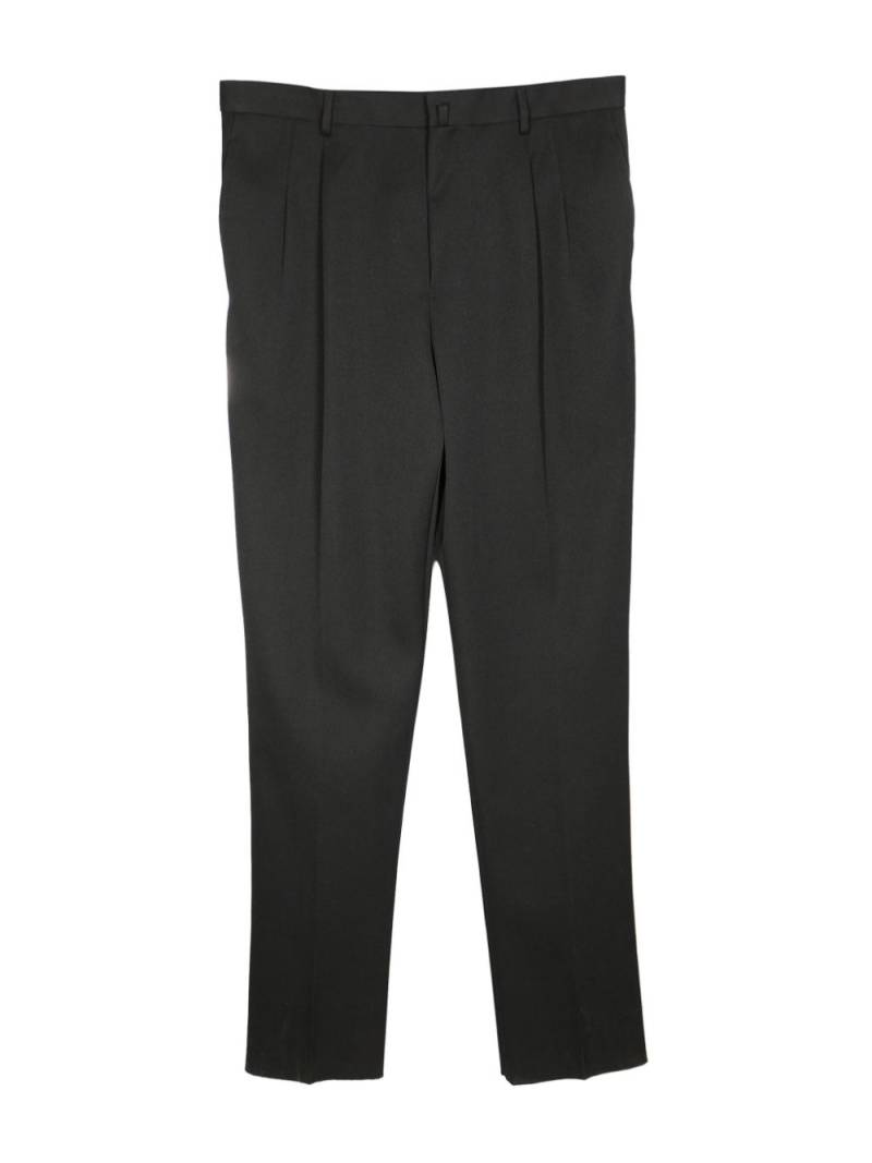 Lanvin high-waisted tapered-leg wool trousers - Black von Lanvin