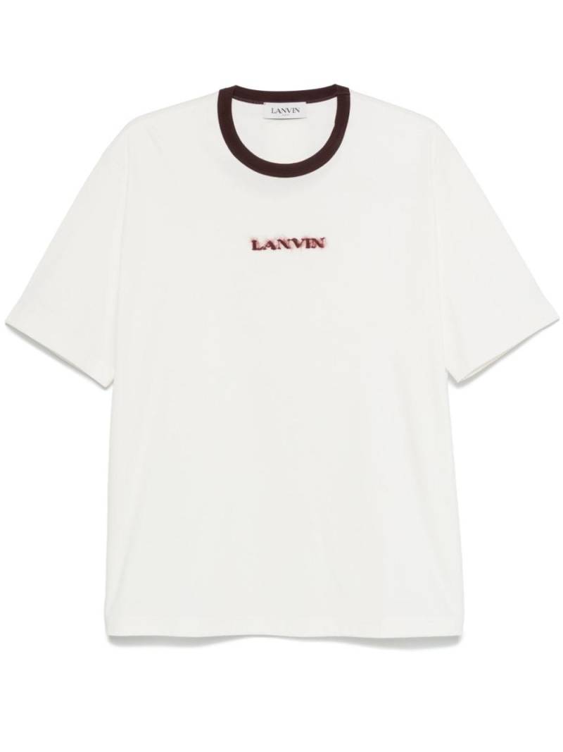 Lanvin logo-appliqué T-shirt - White von Lanvin