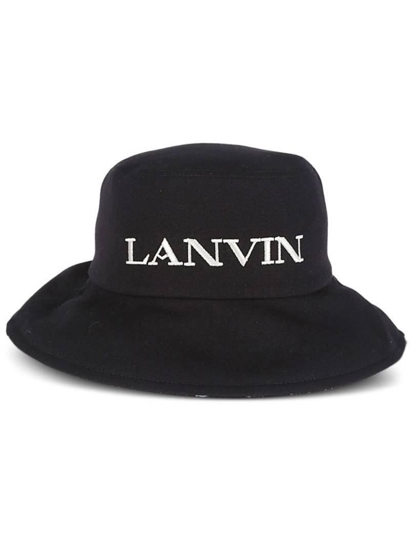 Lanvin logo bucket hat - Black von Lanvin