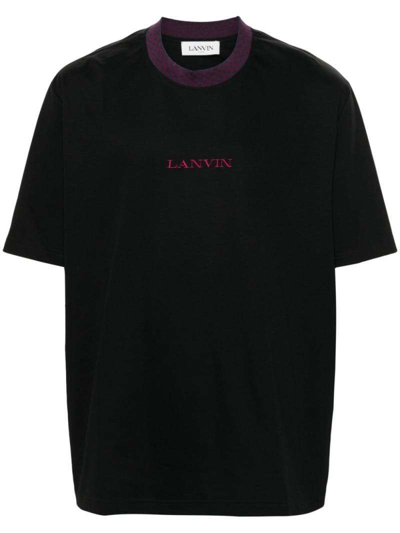 Lanvin logo-embroidered T-shirt - Black von Lanvin