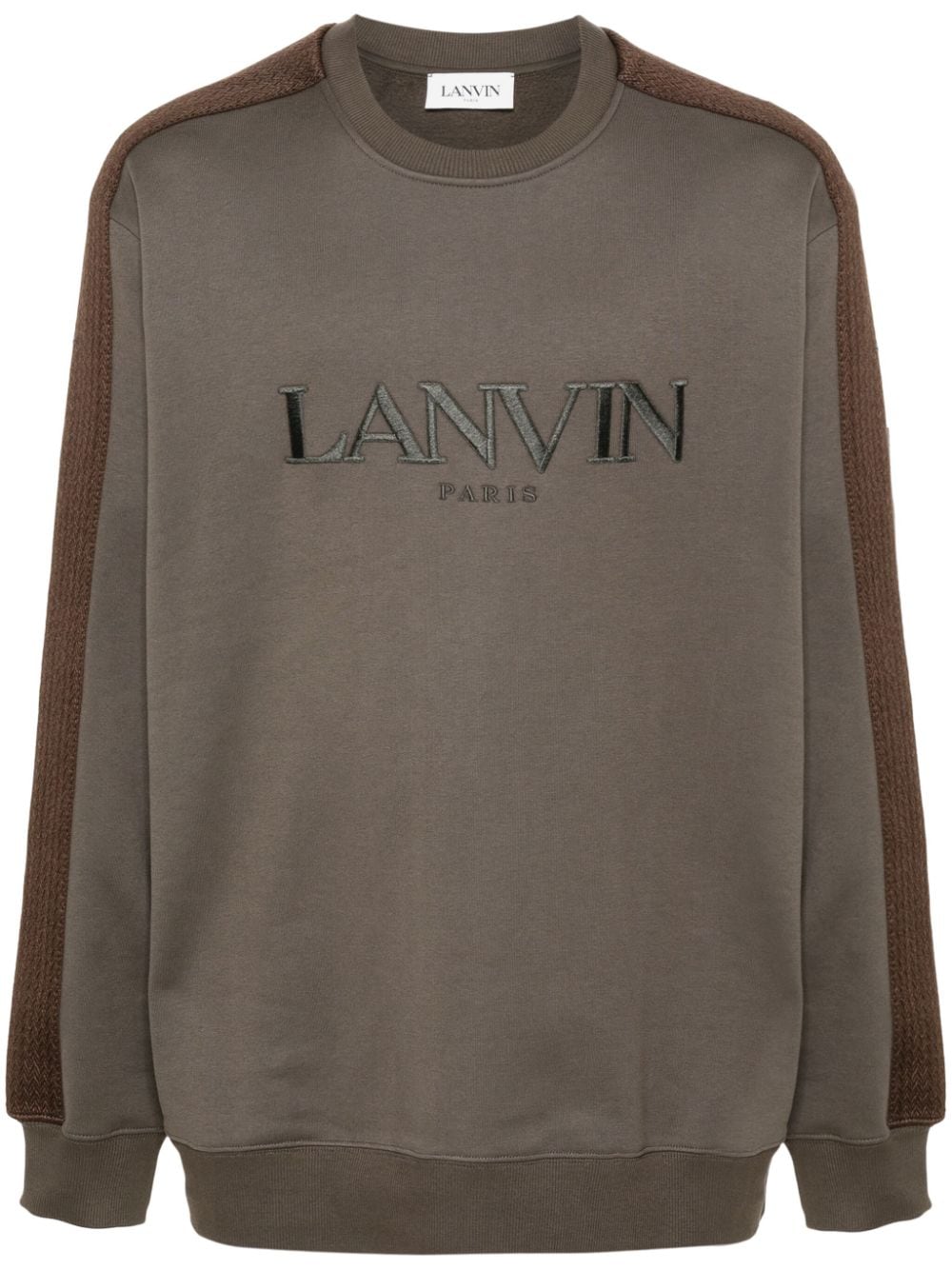 Lanvin logo-embroidered sweatshirt - Green von Lanvin