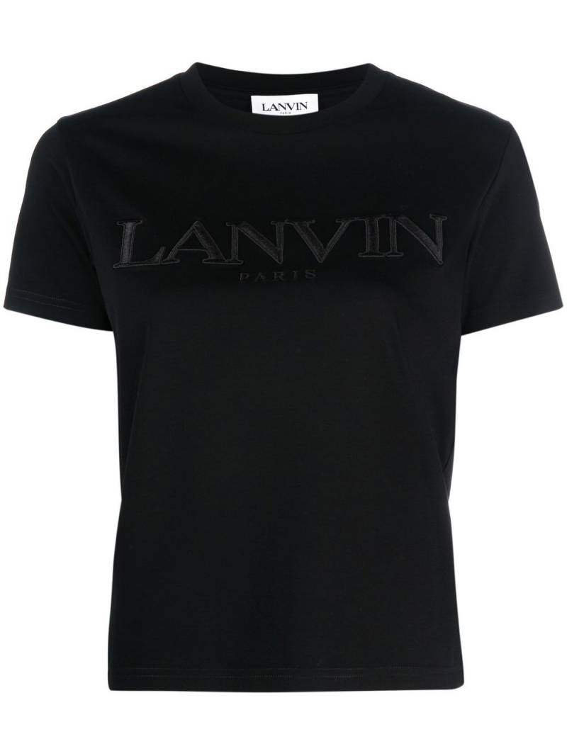 Lanvin logo-lettering cotton T-shirt - Black von Lanvin