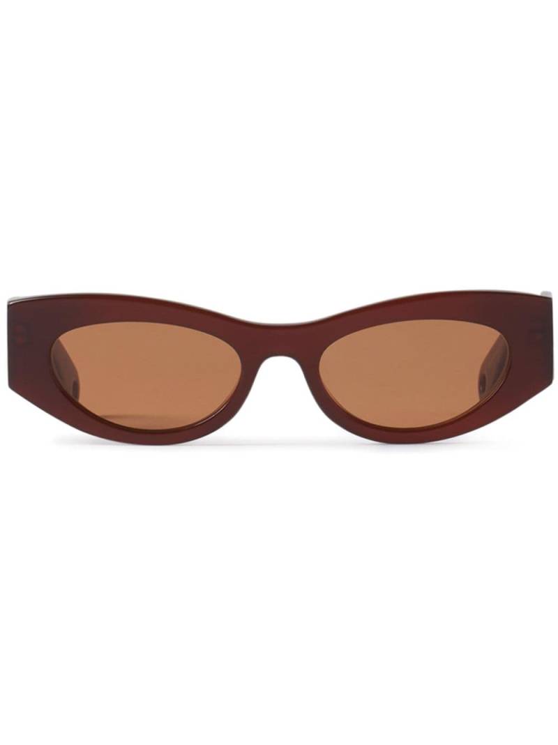 Lanvin logo-lettering sunglasses - Brown von Lanvin