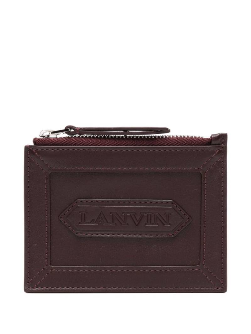 Lanvin logo-patch wallet - Red von Lanvin