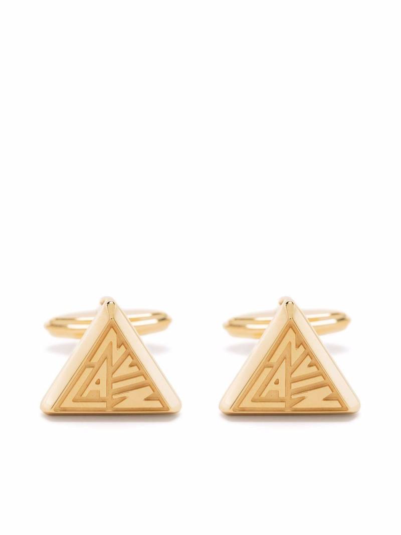 Lanvin logo-plaque cufflinks - Gold von Lanvin