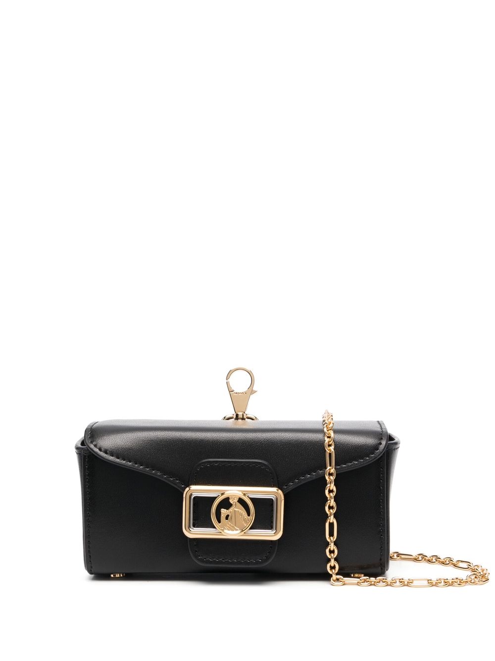 Lanvin logo-plaque mini bag - Black von Lanvin