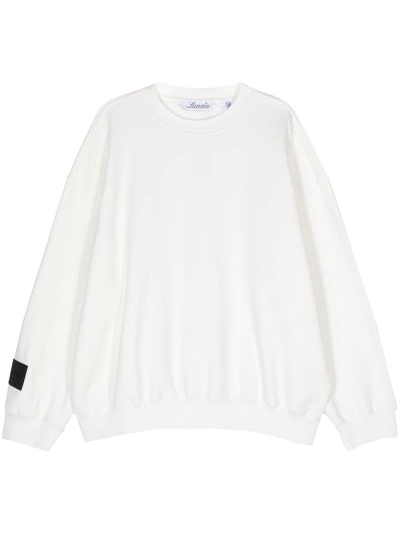 Lanvin logo-print cotton sweatshirt - White von Lanvin