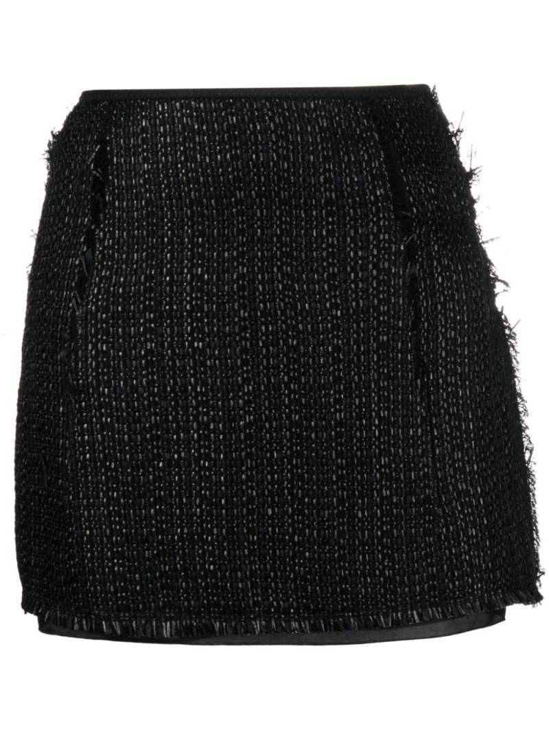 Lanvin metallic tweed A-line miniskirt - Black von Lanvin