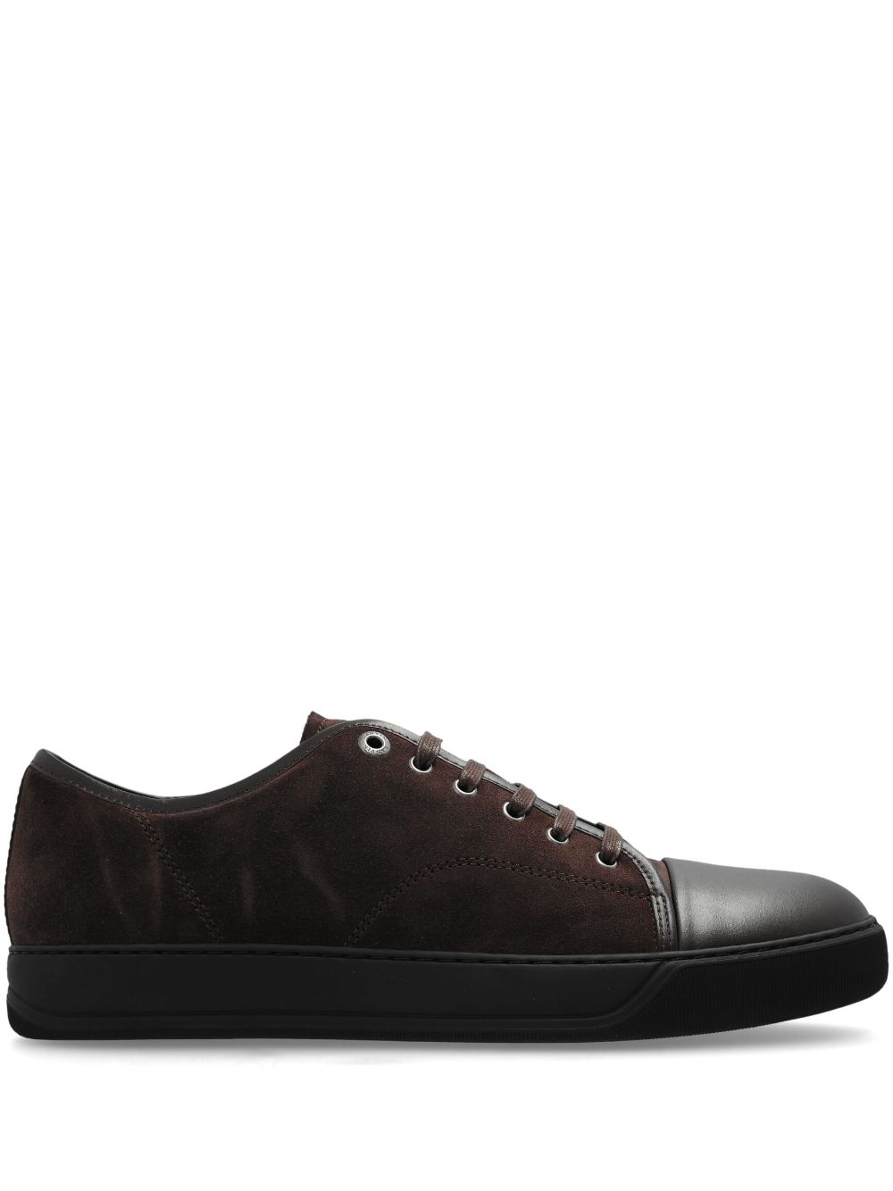 Lanvin panelled suede sneakers - Brown von Lanvin