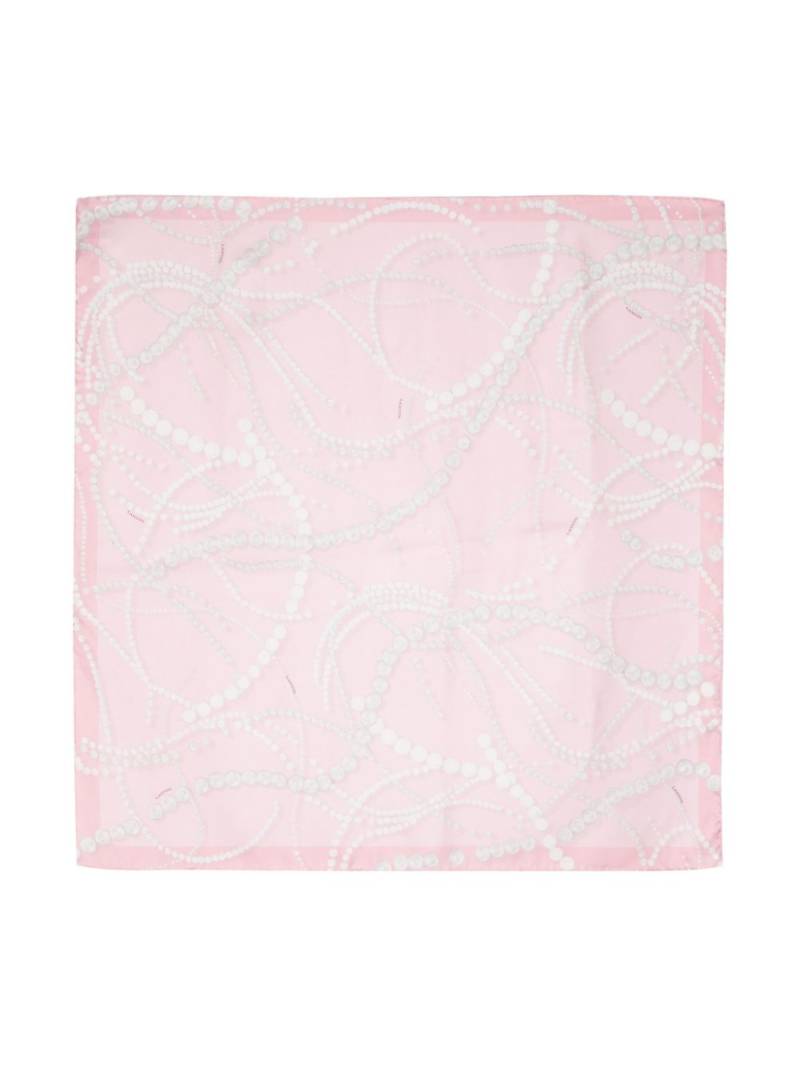 Lanvin pearls-print silk scarf - Pink von Lanvin