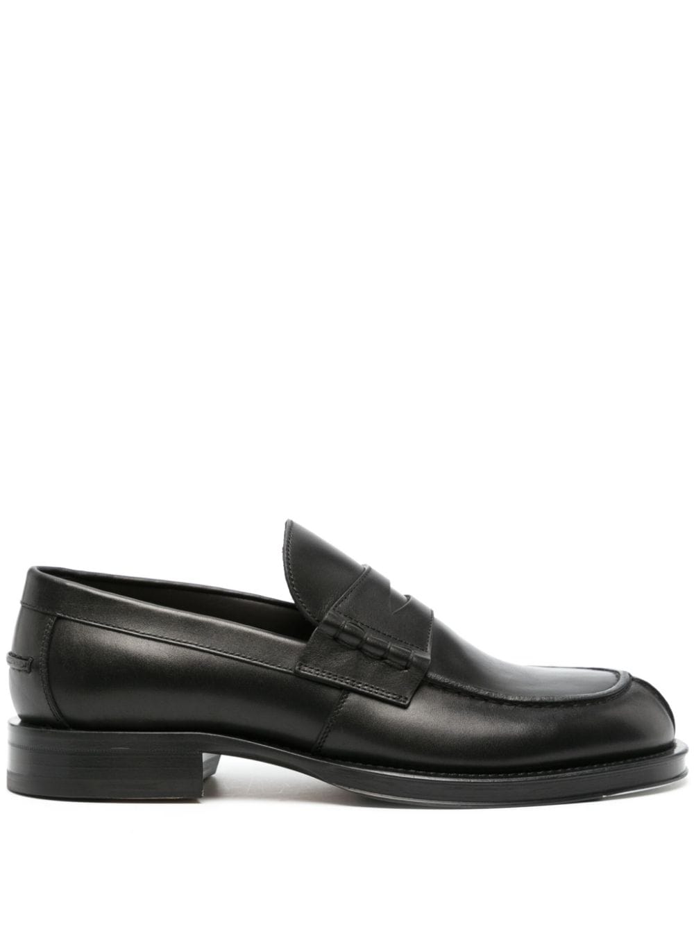 Lanvin penny-slot leather loafers - Black von Lanvin