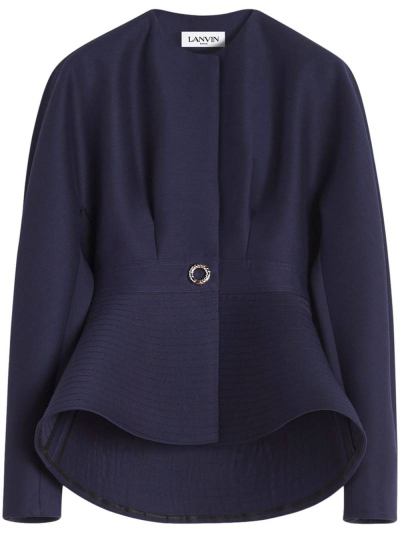 Lanvin peplum-hem jacket - Blue von Lanvin