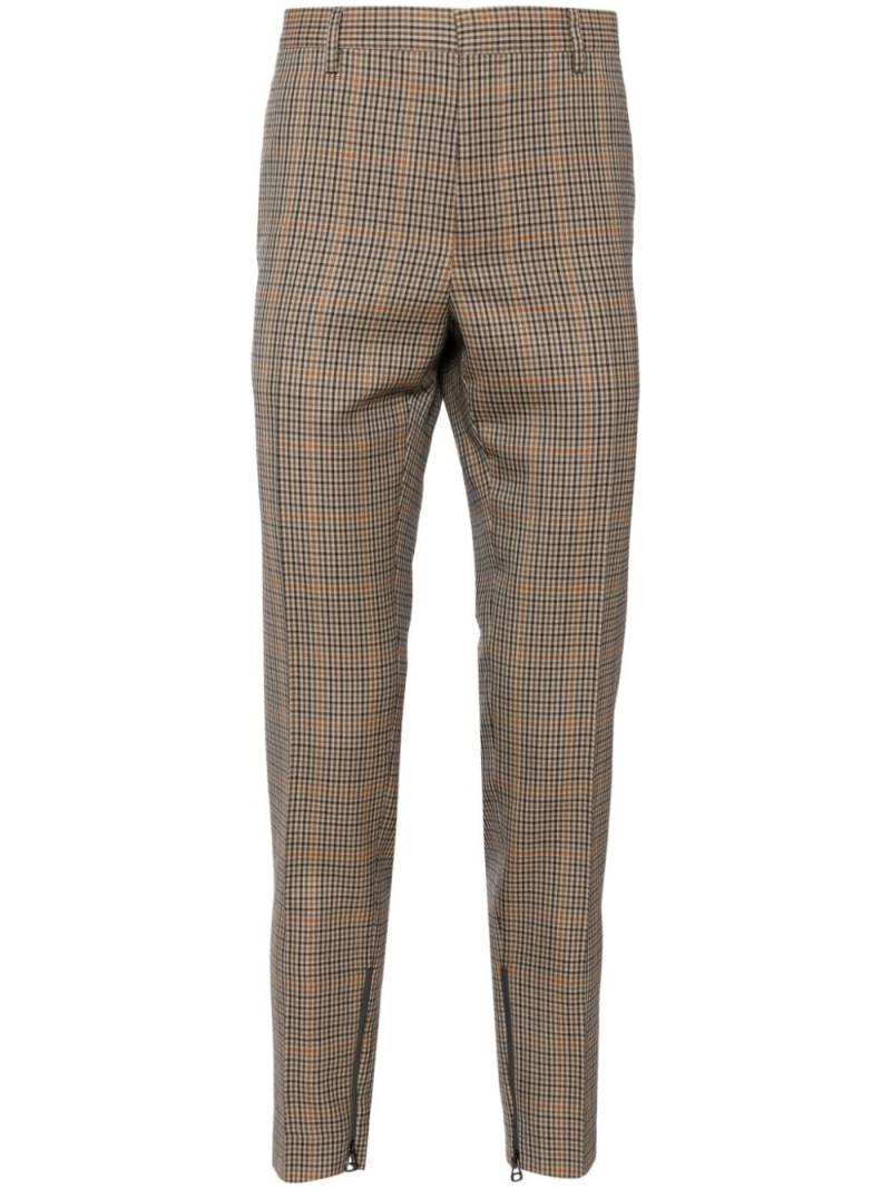 Lanvin checked tapered trousers - Brown von Lanvin