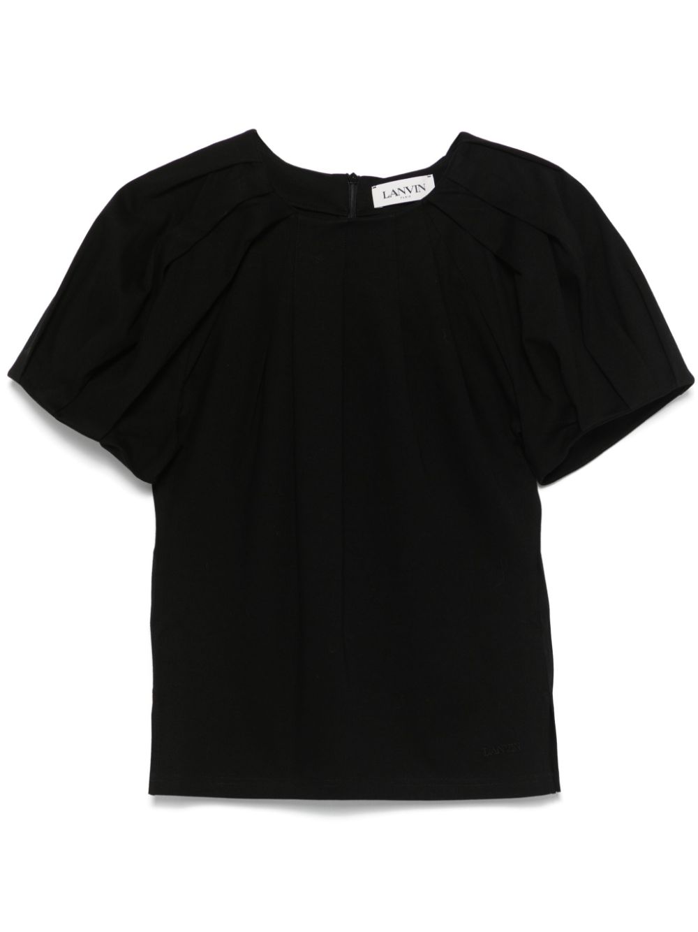 Lanvin pleated T-shirt - Black von Lanvin