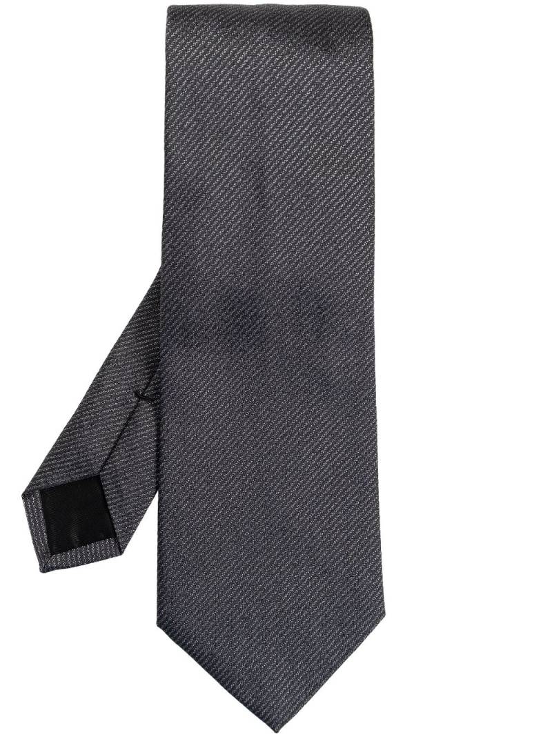 Lanvin pointed tip tie - Grey von Lanvin