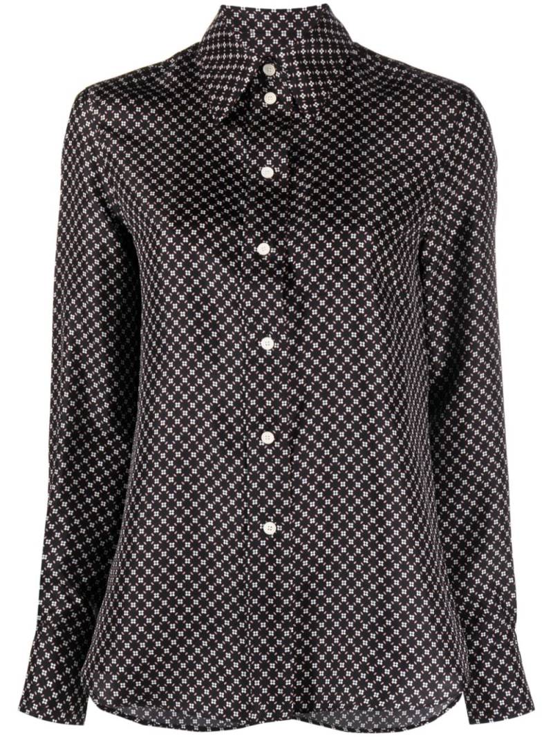 Lanvin printed long-sleeve shirt - Black von Lanvin