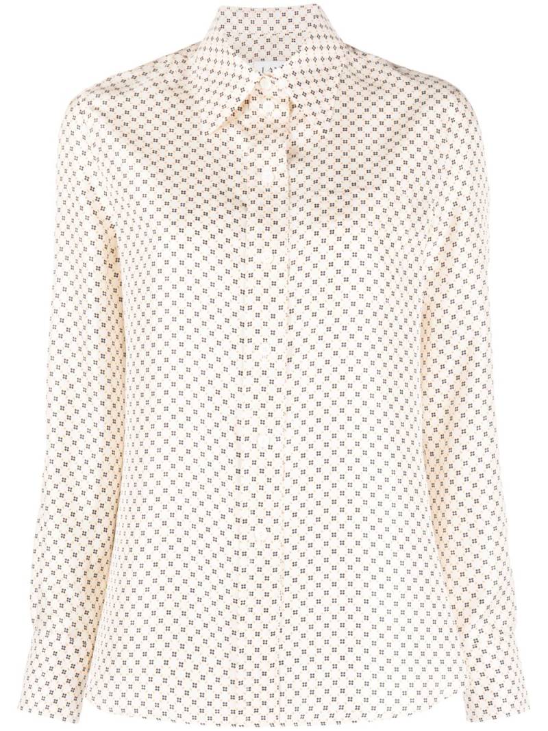 Lanvin printed long-sleeve shirt - Neutrals von Lanvin