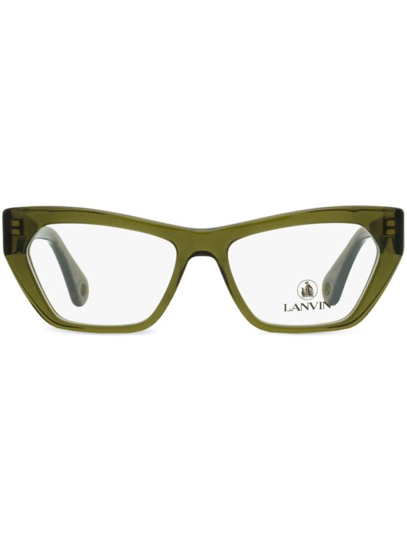 Lanvin rectangle-frame glasses - Green von Lanvin