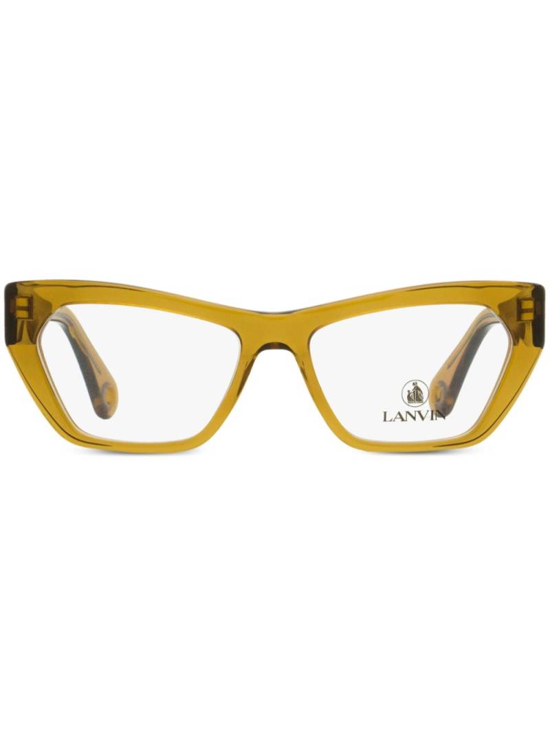 Lanvin rectangle-frame glasses - Yellow von Lanvin