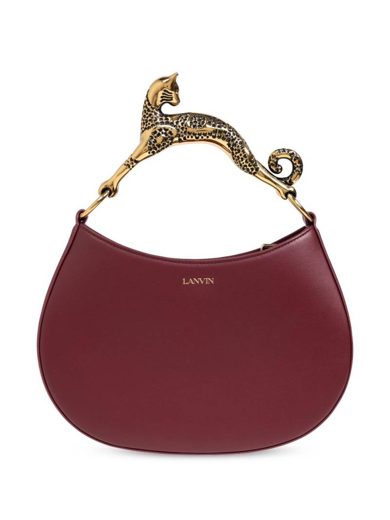 Lanvin sculpted cat-handle tote bag - Red von Lanvin