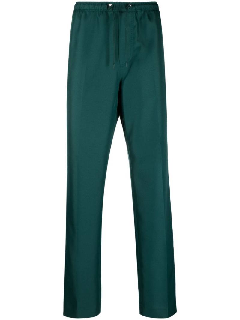 Lanvin side-stripe drawstring cotton trousers - Green von Lanvin