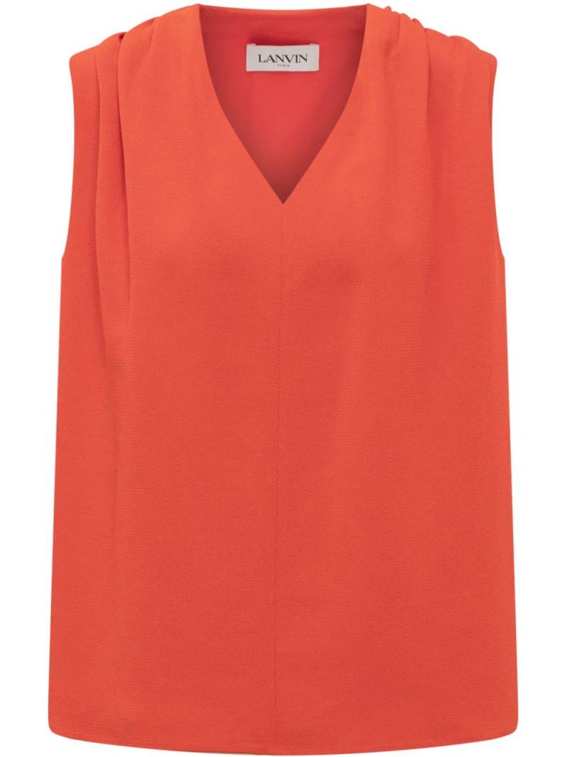 Lanvin silk-blend top - Red von Lanvin