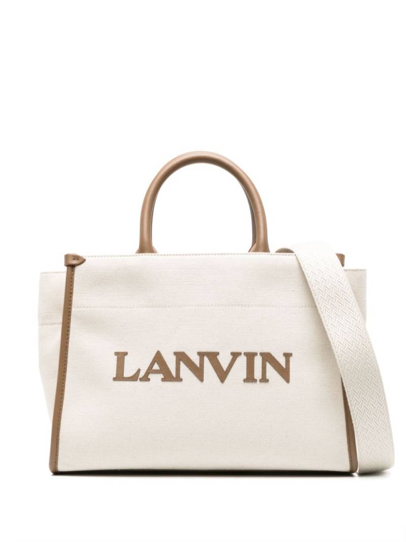 Lanvin small In&Out tote bag - Neutrals von Lanvin