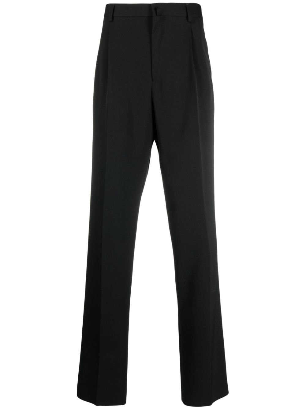 Lanvin straight-leg pleated wool trousers - Black von Lanvin