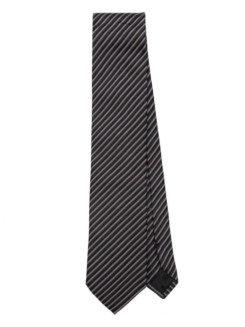 Lanvin striped tie - Black von Lanvin