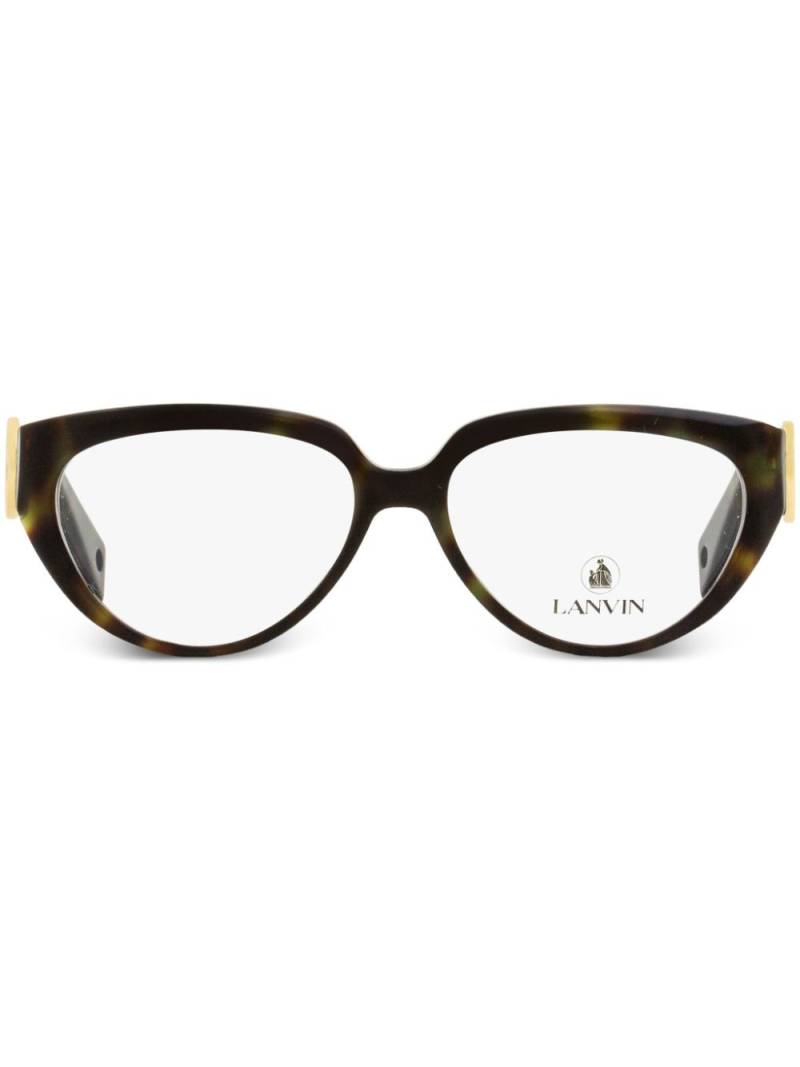 Lanvin tortoiseshell cat-eye glasses - Green von Lanvin