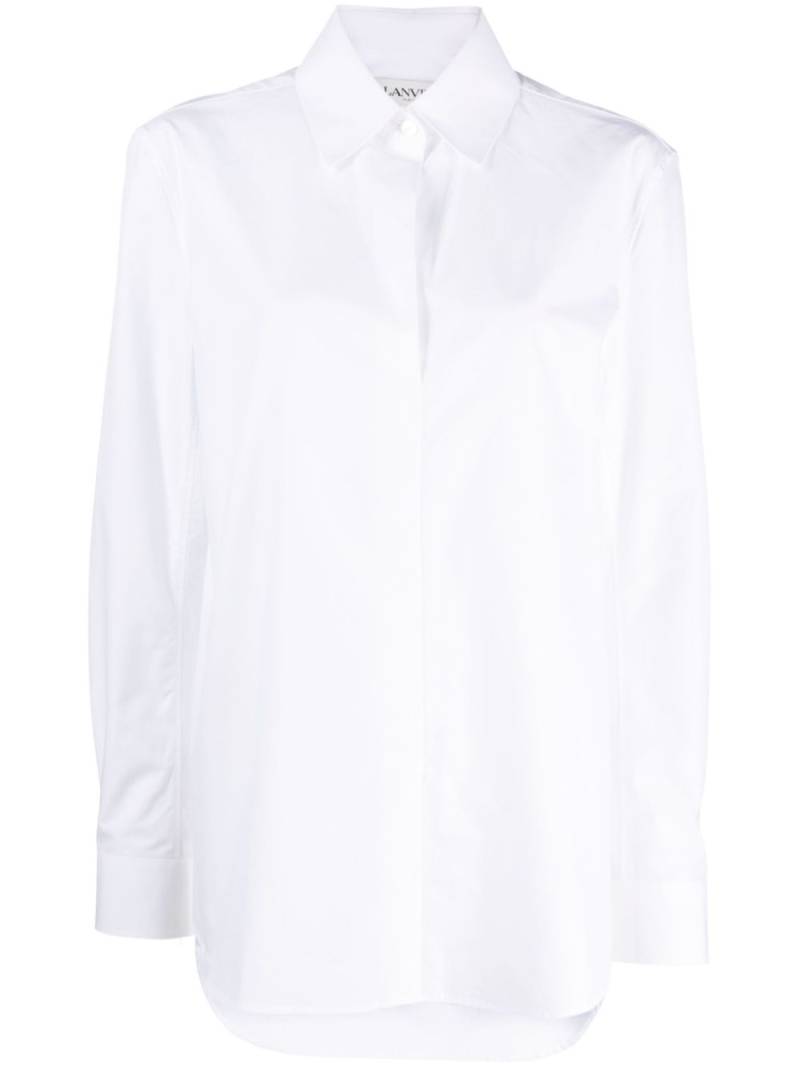 Lanvin tunic cotton shirt - White von Lanvin