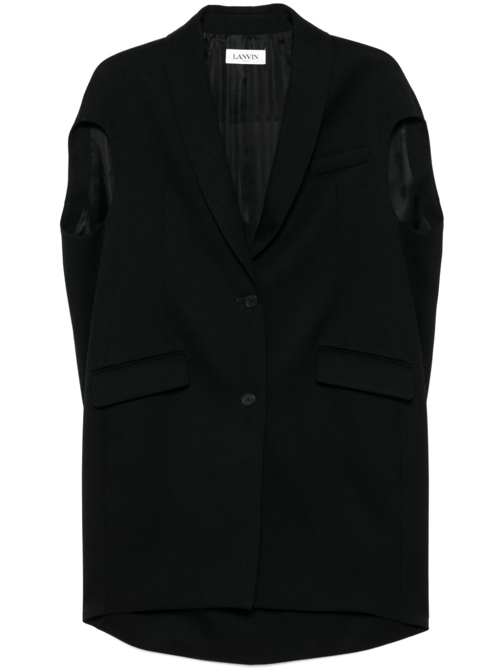 Lanvin wool gilet - Black von Lanvin