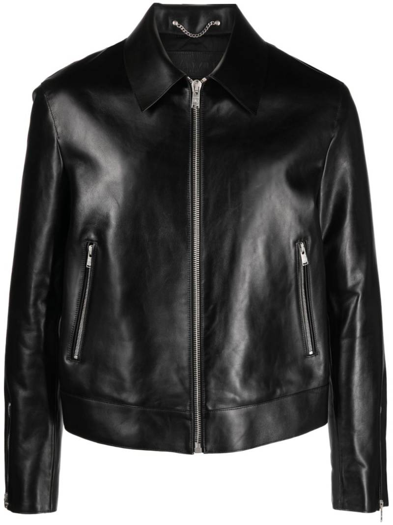 Lanvin zip-up leather jacket - Black von Lanvin