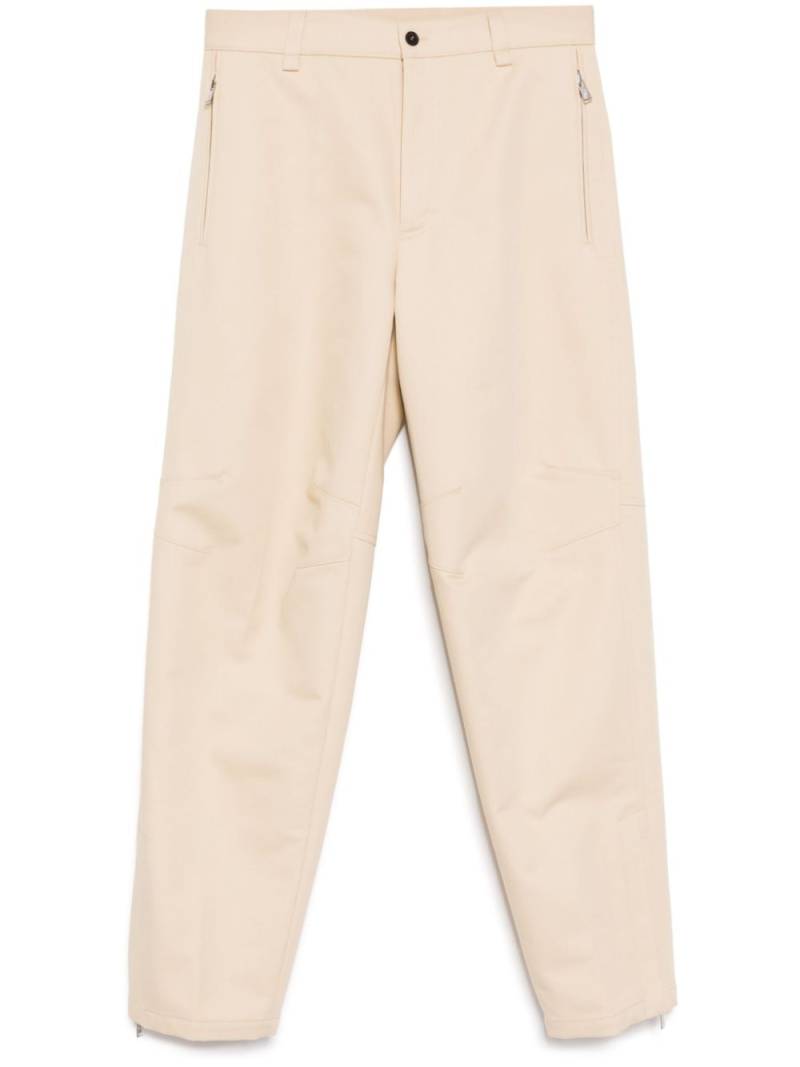 Lanvin zipped hem tapered trousers - Neutrals von Lanvin