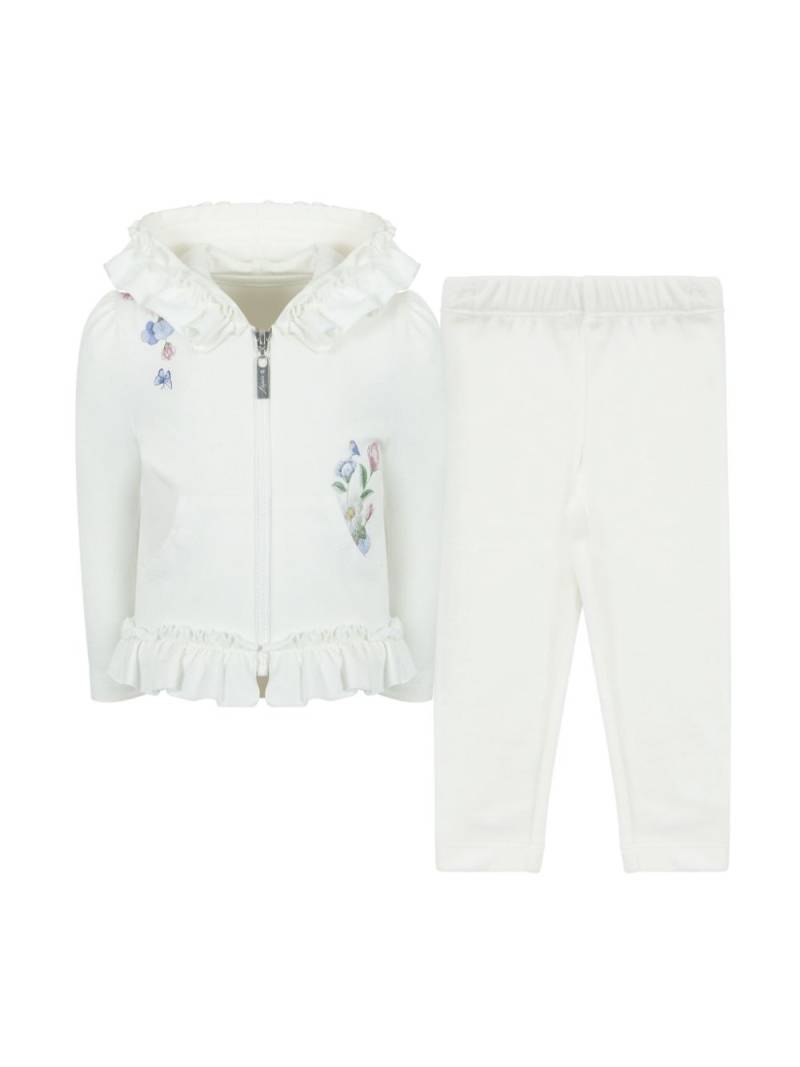 Lapin House botanical-print cotton tracksuit - White von Lapin House