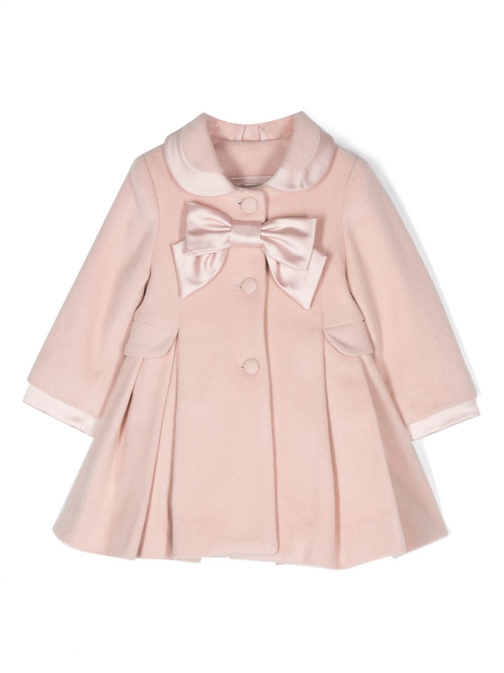 Lapin House bow-detail pleated coat - Pink von Lapin House